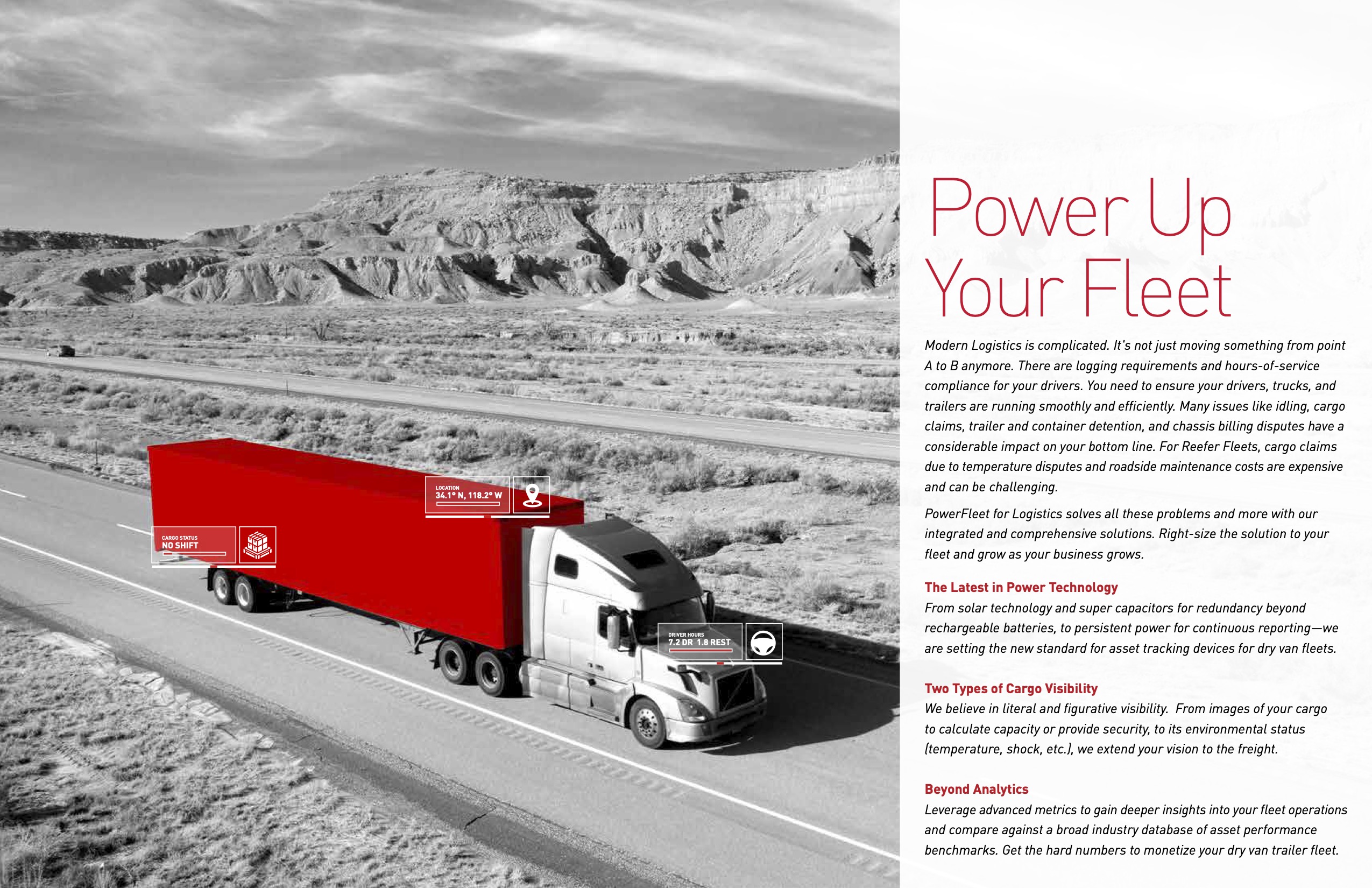Catalog spread combining the photo builder treatment and the graphic elements